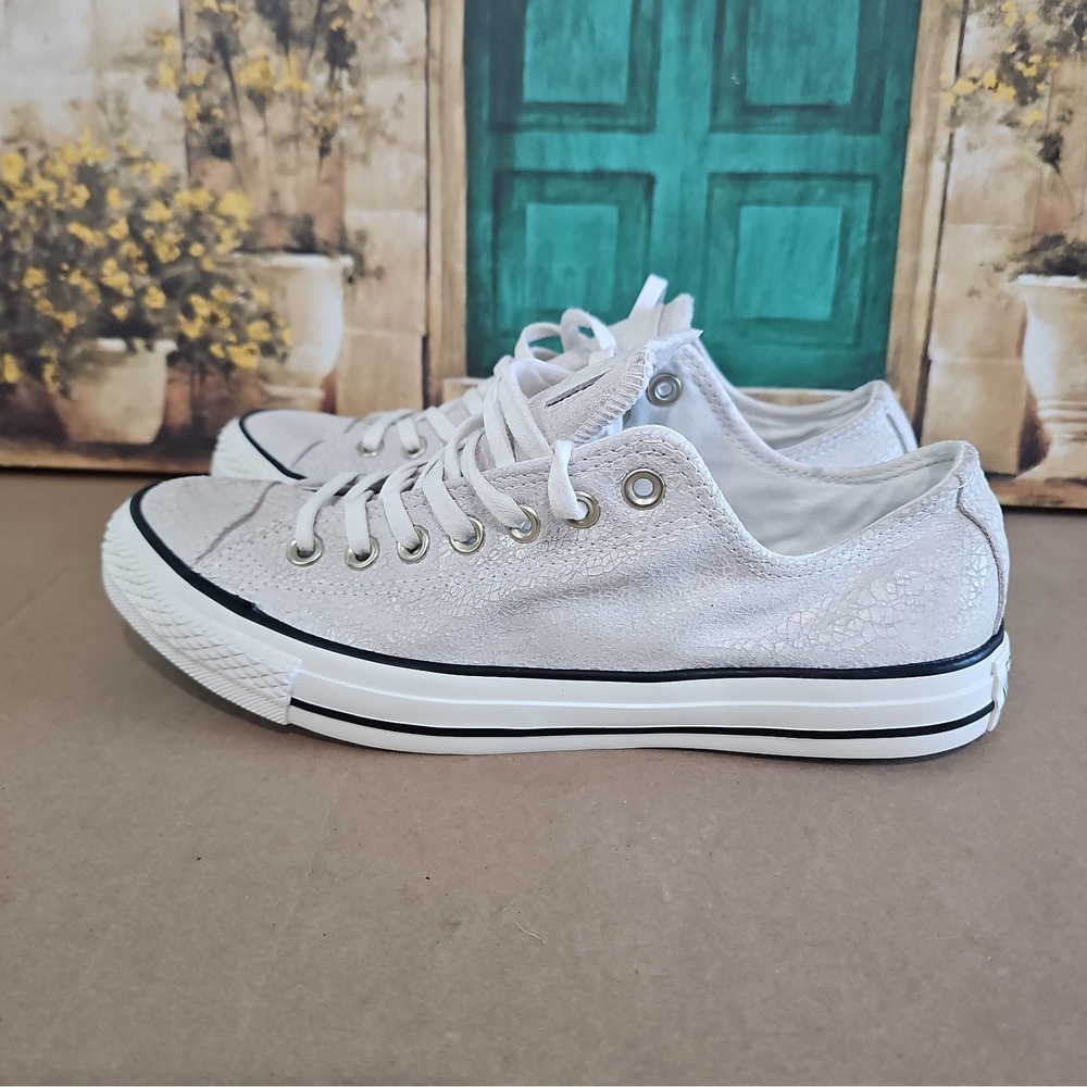 Converse Chuck Taylor All Star Womens 10.5 Heather Gray Low Top Sneakers